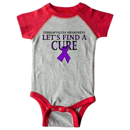 

Inktastic Fibromyalgia Awareness Let s Find a Cure with Purple Ribbon Gift Baby Boy or Baby Girl Bodysuit