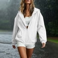 thumbnail image 5 of Juesizh Womens Rain Jacket Zip up Waterproof Coat Comfy Casual Zip up Jackets with Pockets, S-2XL, 5 of 9