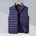 thumbnail image 5 of FRSASU Men's Lightweight Puffer Vest Outerwear Warm thermal Sleeveless Full Zip Up Stand Collar Puffy Jacket Navy, 5 of 6