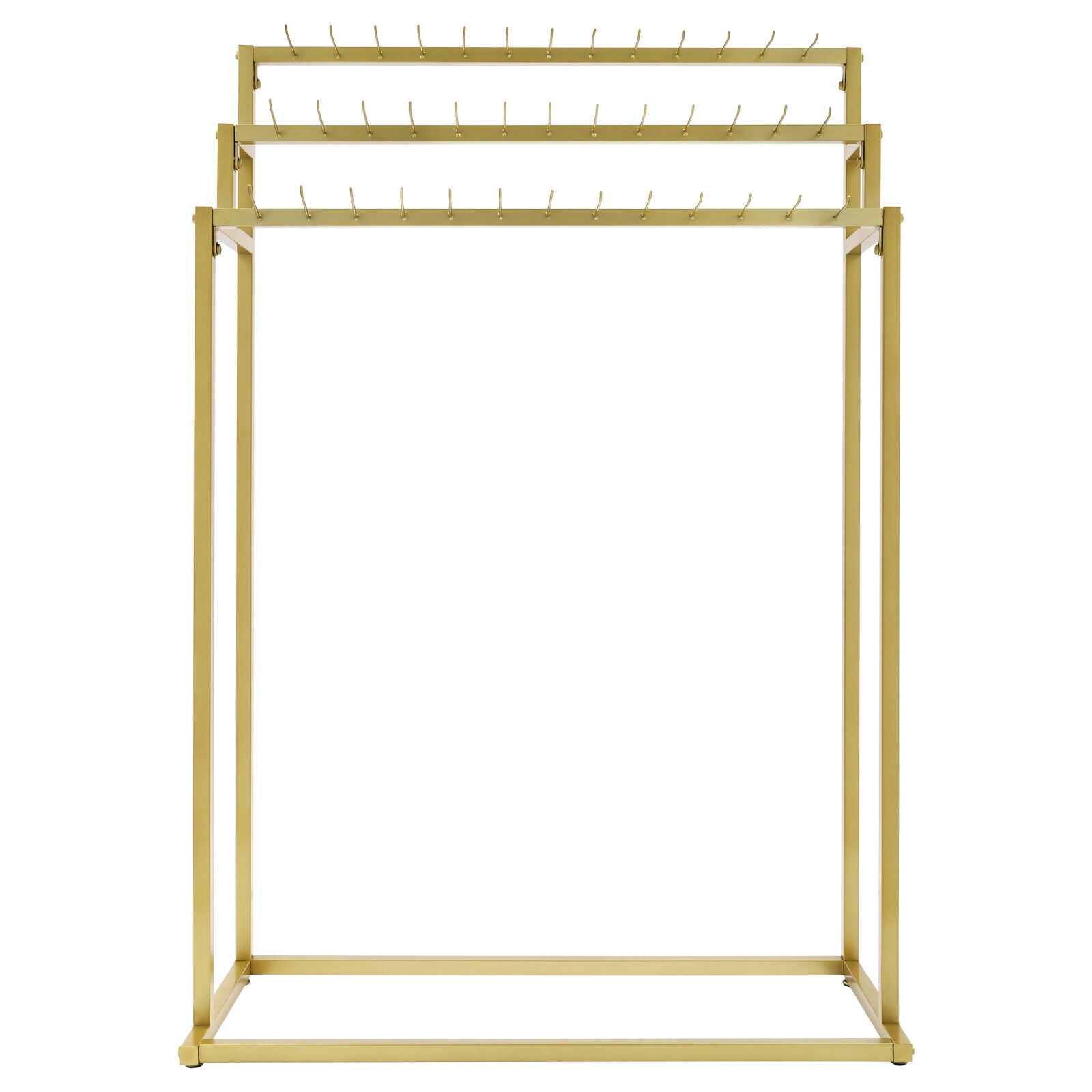 3-Tier Belt Hanger, Floor Mounted Belt Hanger, Metal Belt Organizer with 39 Hook
