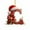 C, variant on Christmas Ornaments 2D Acrylic Monogram Letters,DIY Hanging Pendants With Santa Hat Design and Cute Patterns,Xmas Tree Wall Door Fireplace Decorations for Home Party Holiday Celebration-F