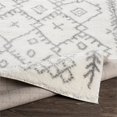 thumbnail image 4 of Surya Aliyah Shag ALH-2315 79 x 108" Rectangle Fabric Rug in Gray/Cream, 4 of 6