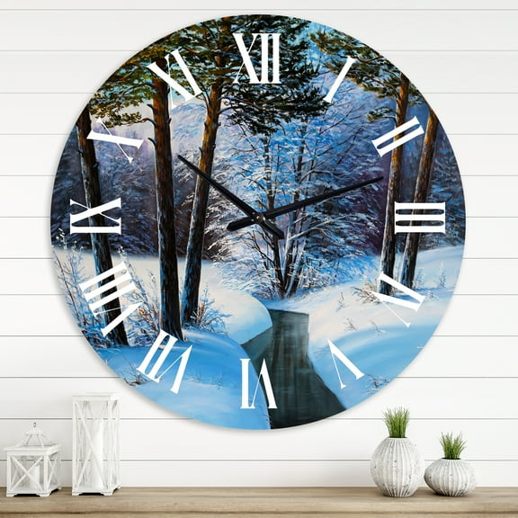 Designart 1 in Quartz Traditional Wall Clock