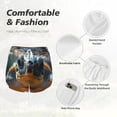 thumbnail image 4 of KLL Realistic Cute Sea Turtle Pattern Shorts Women,Athletic Shorts High Waisted Running Shorts Pocket Sporty Short Gym Elastic Workout Shorts-X-Large, 4 of 7