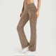 thumbnail image 1 of WILLBEST Pantalones de Yoga de Cintura Alta para Mujer, Leggings Elásticos de Entrenamiento, Cómodos Pantalones Deportivos de Pierna Ancha con Corte Acampanado Y Bolsillos. Extra Grande, 1 of 3