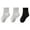 Dark Gray, variant on Wancir 3 Pack Kids Socks Girls Socks for School Uniform Soft Cotton Seamless Toe Athletic Crew Socks