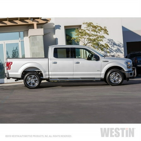 Westin 22-5040 Premier 4 Oval Nerf Step Bars - Polished Stainless - 91" Fits select: 2015-2016 FORD F150, 2011 CHEVROLET SILVERADO K1500 LT