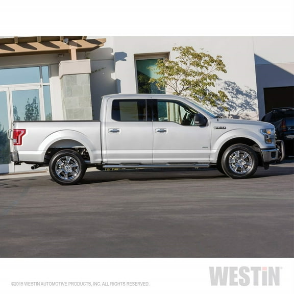 Westin 22-5040 Premier 4 Oval Nerf Step Bars - Polished Stainless - 91" Fits select: 2015-2016 FORD F150, 2011 CHEVROLET SILVERADO K1500 LT