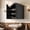 Black, variant on Bathroom Wall Cabinet with Arched Top & Adjustable Shelf
