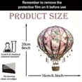 thumbnail image 2 of DVKOVI Hot Air Balloon Sun Catcher Stained Glass Acrylic Hanging Decor Outdoor indoor Ornament for Windows Garden Patio, 2 of 2