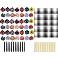 thumbnail image 4 of Juego de Dardos de Punta Blanda de 12 Piezas de 14 G, 100 Puntas + Eje de 12 Dardos + 42 Vuelos, Dardos de Punta de Plástico Profesional para Tablero de Dardos Ecomeon no, 4 of 6