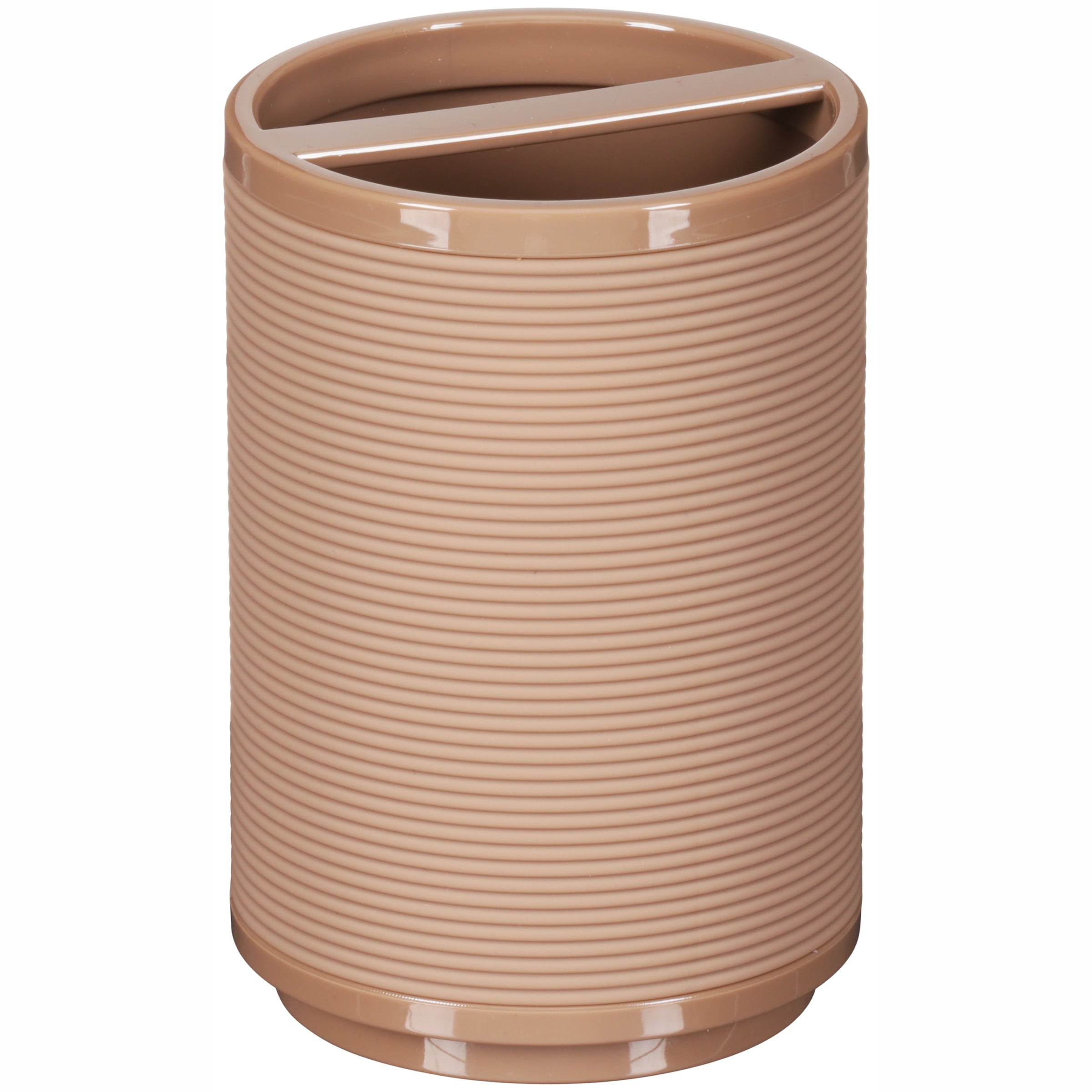 Mainstays Soft Touch Brown Toothbrush Holder, 1 Each