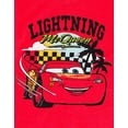 thumbnail image 6 of Disney Cars Toddler Boys' Loop Terry 2-Piece T-Shirt and Shorts Set Lightning McQueen Red, 6 of 6