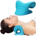 thumbnail image 1 of Aparato de tracción cervical Cozyhealth, estirador de cuello, azul, 1 of 7