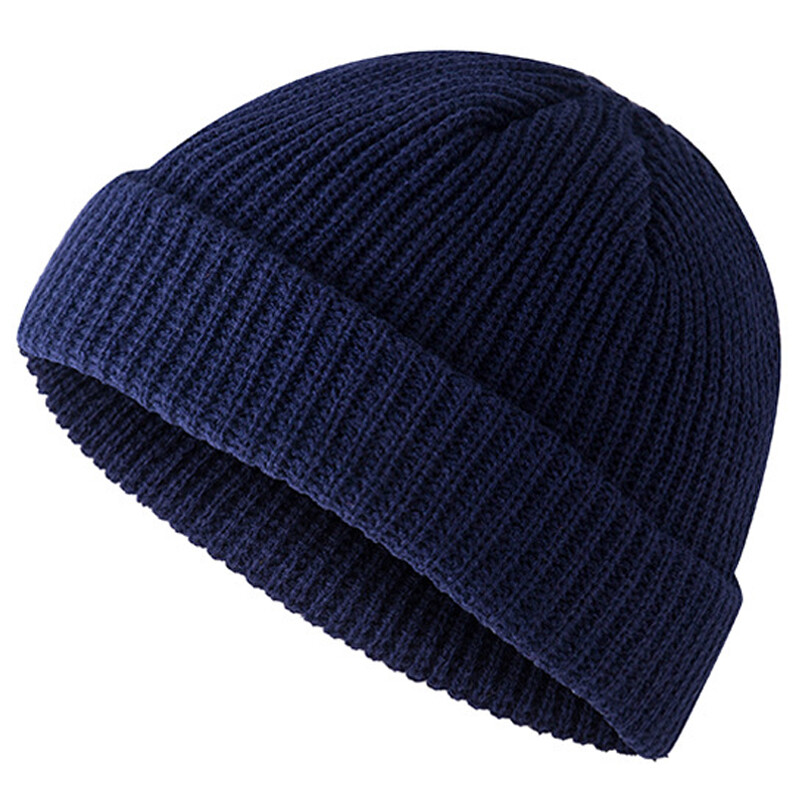 Men Retro Fisherman Beanie Mini Hat 