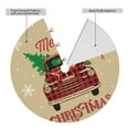 thumbnail image 2 of Yiaed Christmas Vintage Red Truck Print Christmas Tree Skirt , Tree SkirtsTree Mat for Christmas Winter Holiday Indoor Decorations-30", 2 of 7