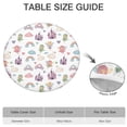 thumbnail image 6 of White Fairy Castle Pattern Round Fitted Tablecloth with Elastic Edge,Dining Table Cover Waterproof,Outdoor Round Tablecloth for Camping,Dining,Indoor and Outdoor, 6 of 7