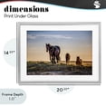thumbnail image 4 of Stupell Industries Southwestern Horses Coming Home Gray Framed Print Under Glass, 20 x 14, by Tim West, 4 of 8