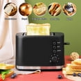 thumbnail image 3 of Fairnull 2-Slice Toaster, Black with Extra Wide Slot and 6 Shade Settings, 3 of 8