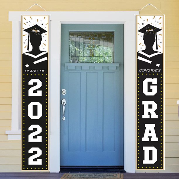 2022 Graduation Banners Flag Porch Signs Class Of 2022 And Congratulations Grad Banners 2022 4597