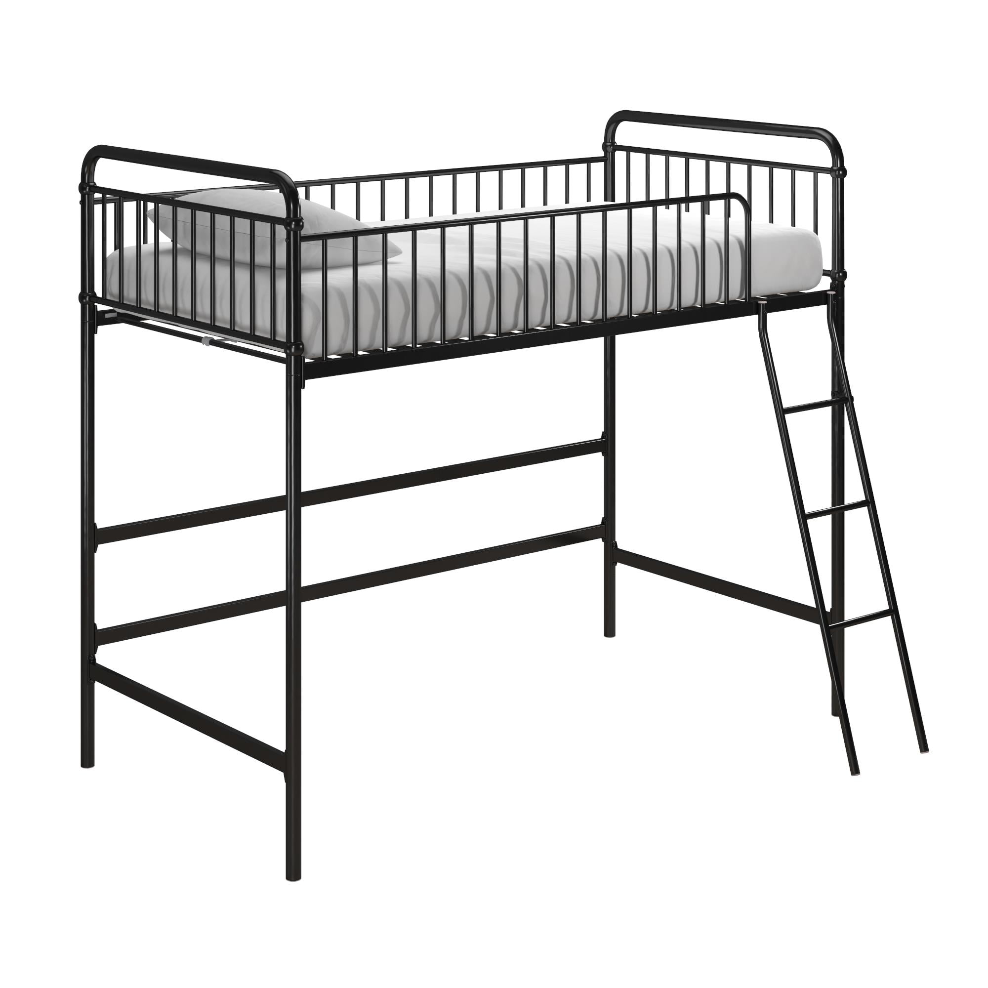 Kelsey twin metal loft bed discount