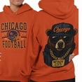 thumbnail image 4 of Vintage Chicago Football Sweatshirt: 90s Bear Graphic Crewneck, 4 of 5
