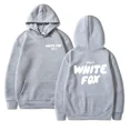 thumbnail image 5 of Sudadera con capucha de zorro blanco para mujer, ropa de moda con letras impresas, suéter suelto, sudadera informal Harajuku, manga larga, 5 of 5