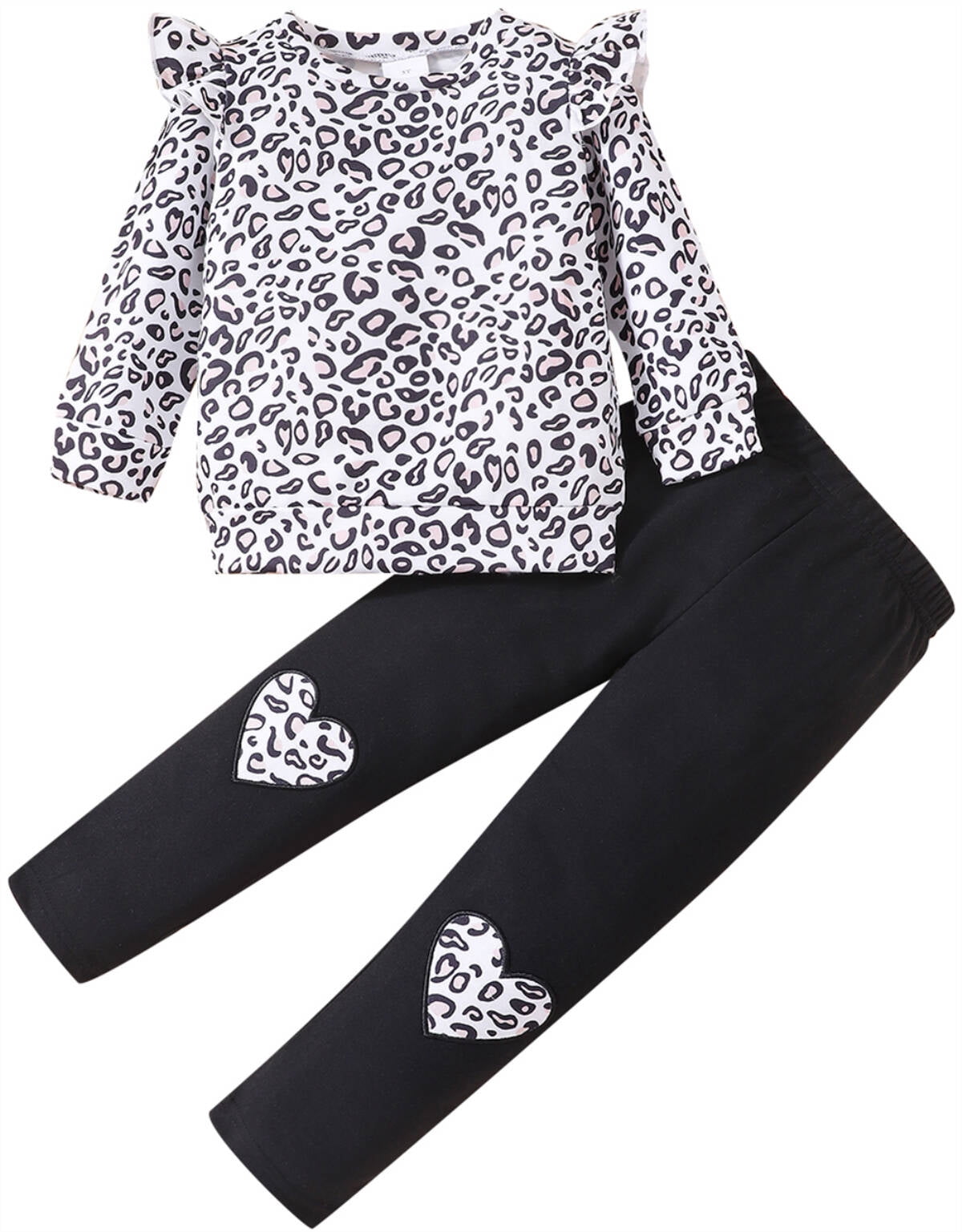 Popshion Toddler Girl Leopard Shirt and Leggings Set Size 1824 Months