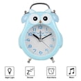 thumbnail image 2 of Alarma silenciosa que no hace tictac con luz nocturna y repetición, funciona con pilas y fácil de configurar, lindo reloj decorativo de búho para niños, dormitorio de niñas Xemadio 2034725-1, 2 of 9