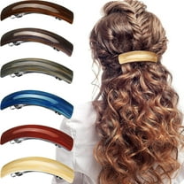 6 Pcs Hair Barrettes For Women, Simple Automatic Hair Clip French Clip Barrettes for Women Ladies