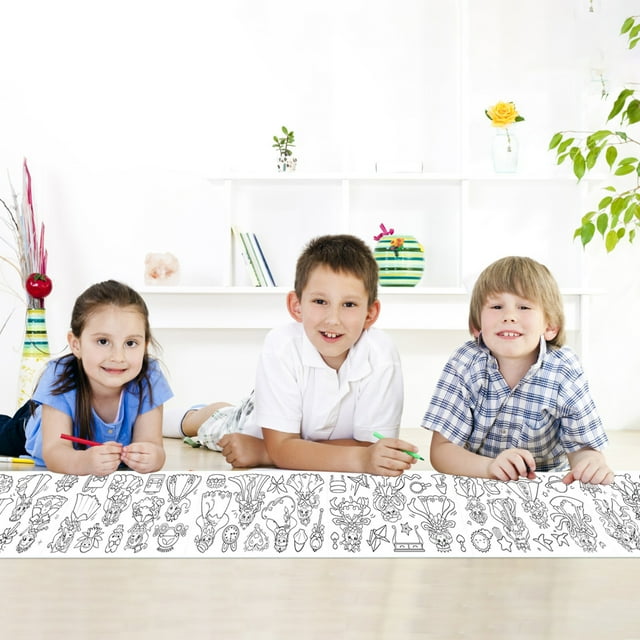 DPTALR Graffiti Picture Scroll Can Be Attached To The Wall Painting Paper To Draw Children's Graffiti Picture Scroll