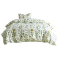 thumbnail image 1 of Juego de funda nórdica de 2 piezas, juego de funda nórdica para cama individual, juego de sábanas con estampado de hojas, juego de cama de estilo rural N.º 3, 1 of 5