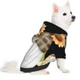 thumbnail image 2 of Honeii Sunflower Gnomes 4 Print Small Dog Hoodies Pet Hooded Sweatshirts Fall Winter Puppy Cat Sweaters Warm Clothes for Small Dogs Outfits Costume-Large, 2 of 7