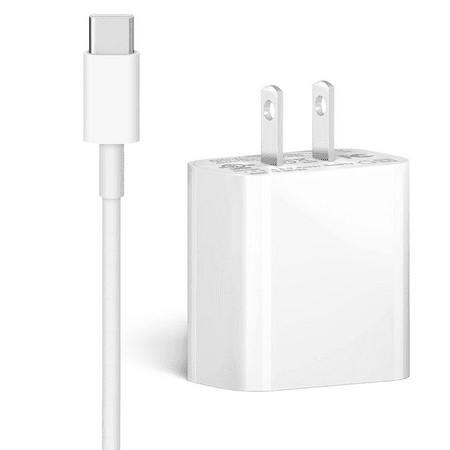 USB-C Charging Rapidly Fast USB C Fast Wall Charger for Infinix Note 11 And Other Pixel devices (18W 3A PD Power Adapter + Extra Long 6.6 Foot USB-C, C-C Cable)