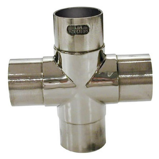 Lavi L40 736 2 2 In. Flush Cross - Polished Stainless Steel
