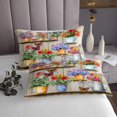 thumbnail image 3 of Erosebridal Spring Graden Coverlet Set King,Butterfly Bedding Set,Floral Flower Room Decoration,Breathable,3pcs, 3 of 5