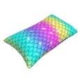 thumbnail image 3 of Disketp Pillow Covers Rainbow Scales2 Pattern Throw Pillow Case Cushion Covers,Cushion For Bedroom,Couch,Home-14"X20", 3 of 8