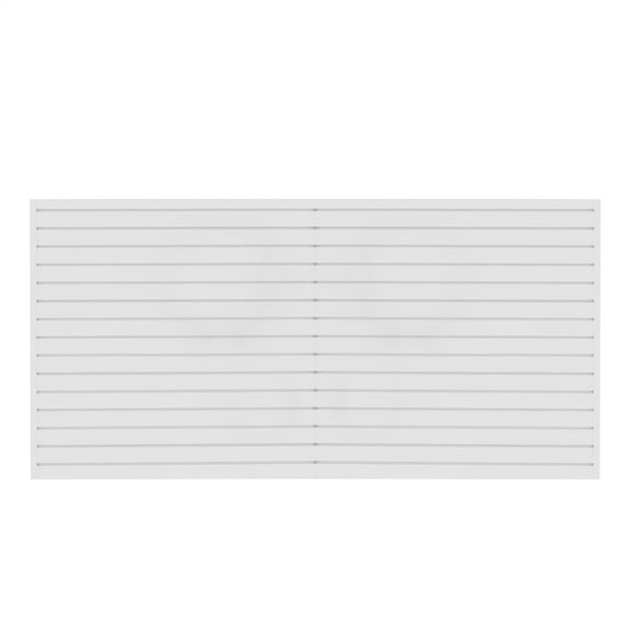 Heavy-Duty PVC Slatwall Panels for Garage Storage - 4x1ft Interlocking Wall Organizer System, Space-Saving Garage Wall Paneling