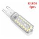 thumbnail image 1 of Bombilla LED G9 7W, 700LM, 230V, 3 piezas Blanco frío 6000K, 3 piezas Blanco cálido 2800 - 3000k AC100-240V, Regulable, Ahorro de energía, Base cerámica, Base estándar G9, Paquete de 6 [Clase de, 1 of 3