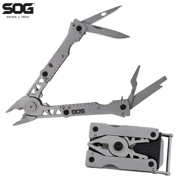 Sog Sync I Detachable MultiTool With Belt Buckle 11 Tools 4.4