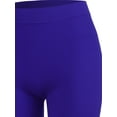 thumbnail image 4 of A2Y Women's Mid Length Fitness Workout Seamless Ribbed Biker Shorts Bright Blue LXL, 4 of 5