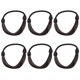 thumbnail image 1 of Mizh - 6 piezas de cintas elásticas para el pelo, para pelucas, tocados, adornos para el pelo para mujeres y niñas, 1 of 6