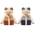thumbnail image 3 of Baby Boys Girls Coat Toddler Kids Bear Hoods Jacket Lightweight Outerwear, 1-6Y, 3 of 4
