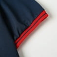 thumbnail image 3 of Mens Polo Shirt Short Sleeve Shirts Navy Xl, 3 of 4