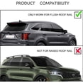 thumbnail image 3 of NIXFACE Roof Racks Cross Bars Fit for 2021-2023 KIA Sorento & Sorento HYBIRD Rooftop Cargo Crossbars with Lock (Only for Non-X-LINE Models with Flush Side Rails), 3 of 4