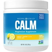 Natural Vitality CALM, Magnesium Powder, for Stress Relief, Sweet Lemon, 8 oz