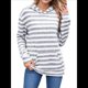 thumbnail image 3 of Camisas de Larga para Mujer, Sudaderas con Capucha y Bolsillo Tipo Canguro, Sudaderas de Otoño. Gris L, 3 of 10