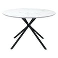 thumbnail image 2 of ZUO Amiens MDF Laminate Top with Marble Print Dining Table in White, 2 of 5