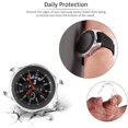 thumbnail image 4 of Compatible Samsung Galaxy Watch 46mm Case 2018 ( for SM-R805 and SM-R800 and Gear S3 Frontier SM-R760 ) , (2 Packs) Soft TPU Smart Shockproof Case Cover Bumper Protector(Black+Clear), 4 of 7