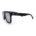 thumbnail image 6 of Kush Mens Color Mirror Flat Top Urban Fashion Horn Rim Sunglasses [Black - Silver Mirror], 6 of 8